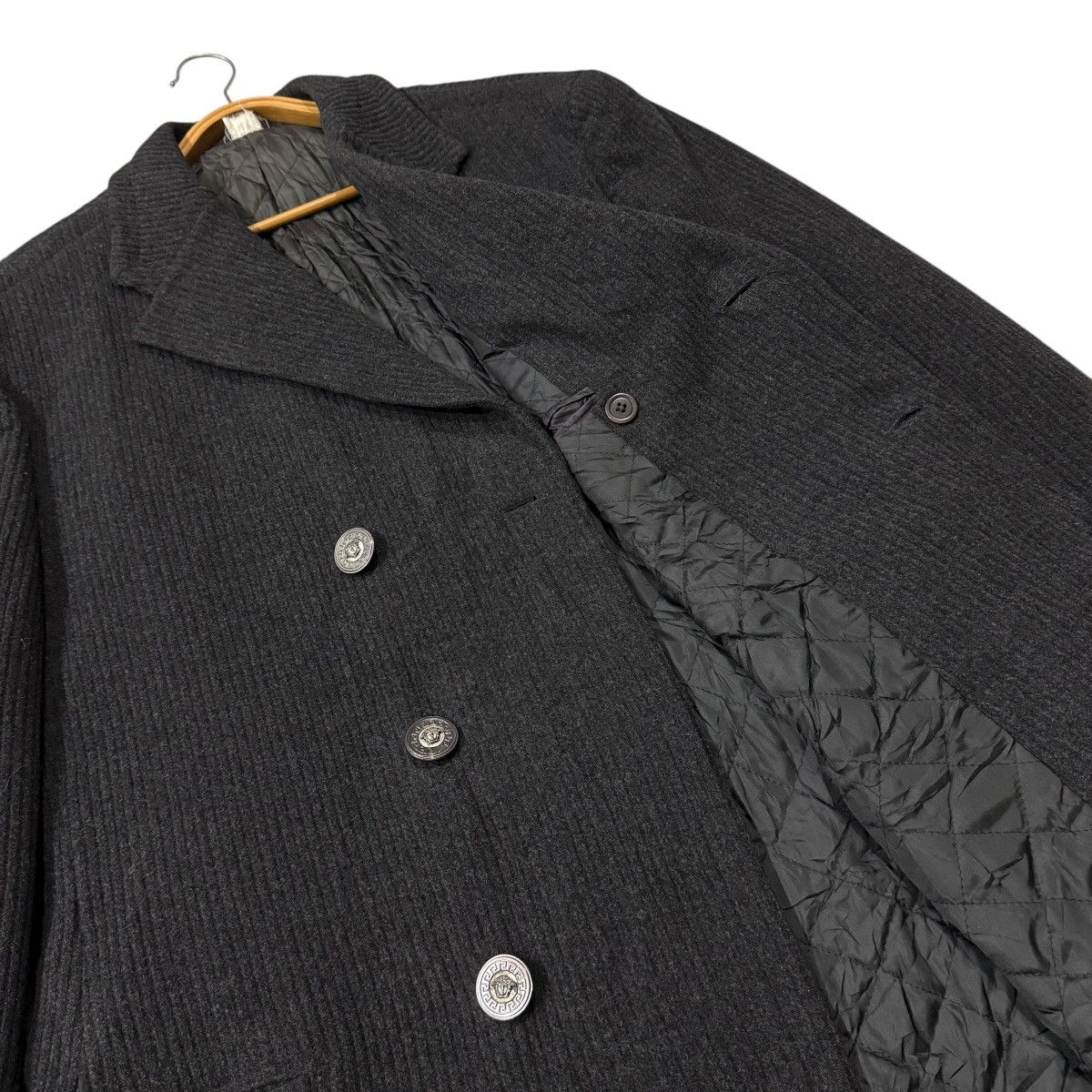 Versace RARE! Vintage Gianni Versace Laine Wool Double Breast Jacket Size US L / EU 52-54 / 3 - 19 Thumbnail