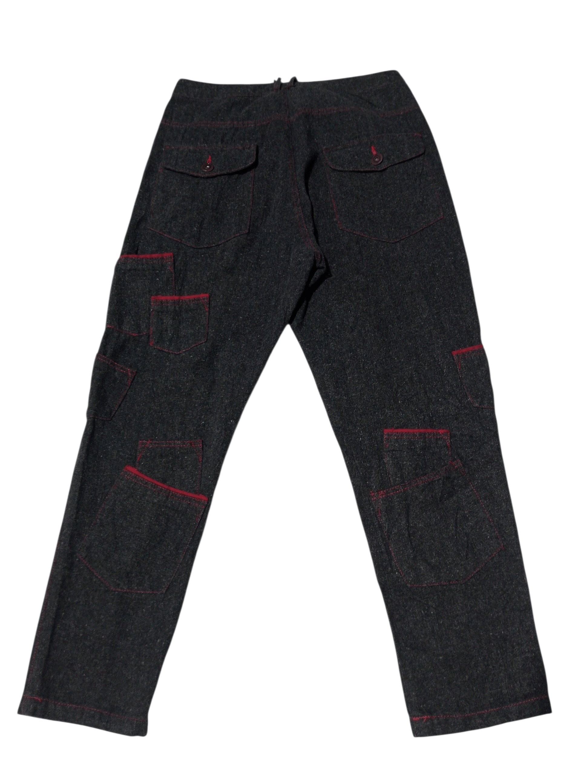 20471120 Vintage chinism multi pocket grey denim Size US 31 - 1 Thumbnail