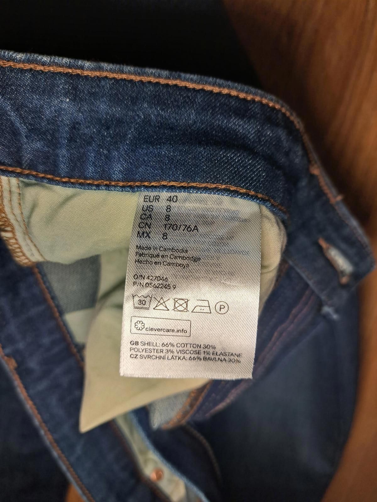 H&M H&M Jeans Womens Size 8 Blue Cotton Blend Size 30" / US 8 / IT 44 - 3 Thumbnail