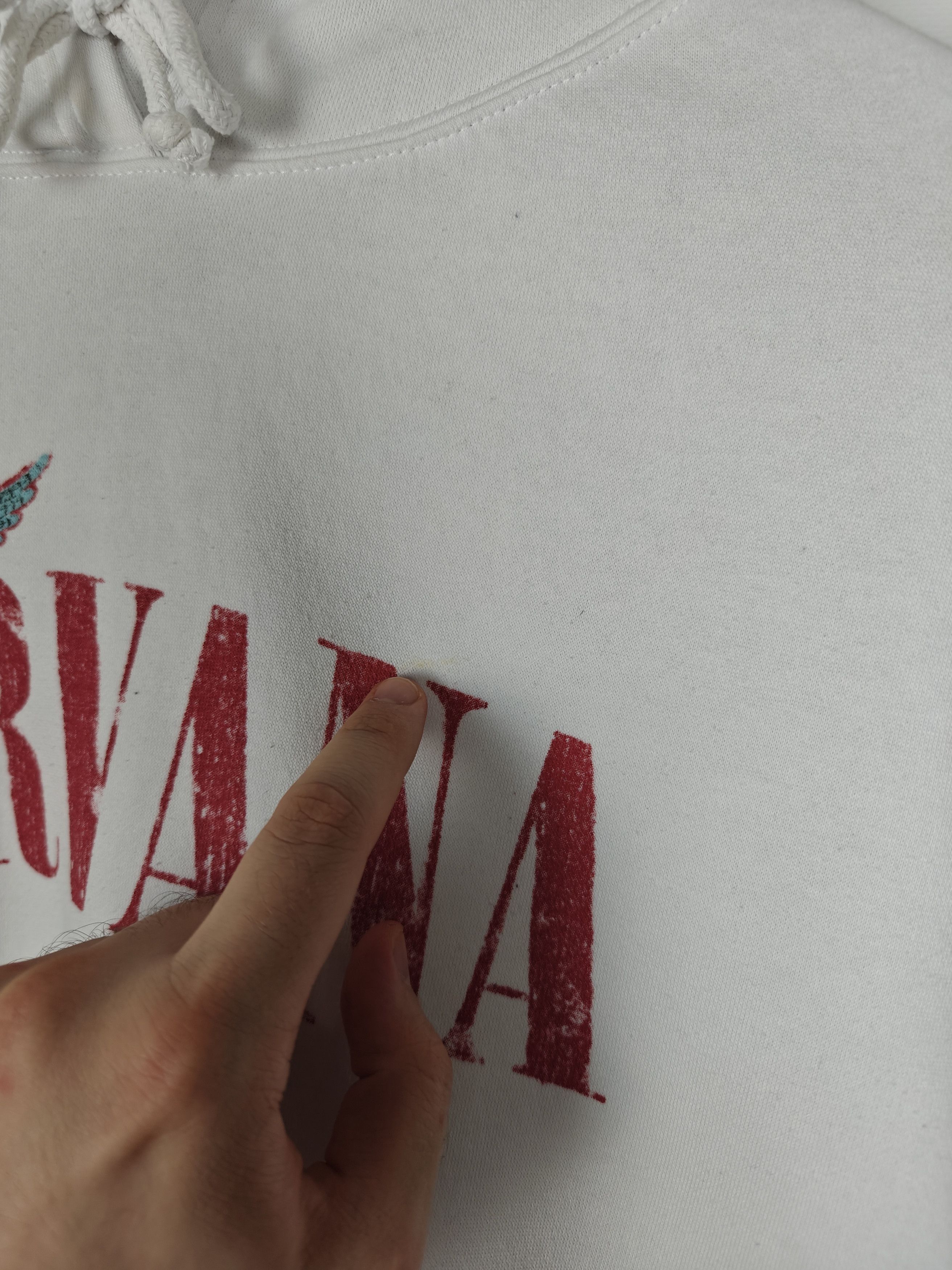 Nirvana Nirvana Hoddie Big Print Pullover White size S Size US S / EU 44-46 / 1 - 11 Thumbnail