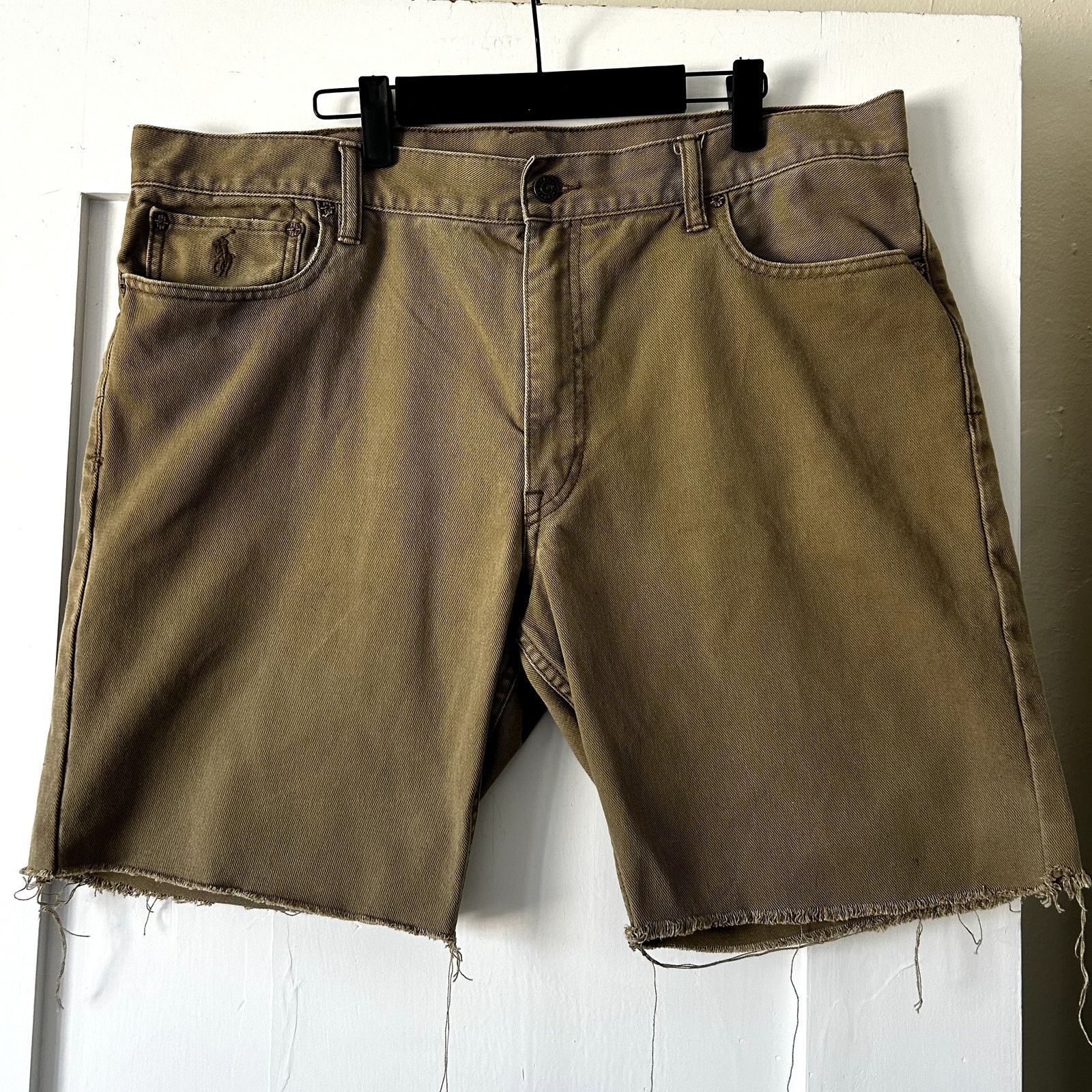 Polo Ralph Lauren Polo Ralph Lauren Denim fringe Shorts Size US 38 / EU 54 - 1 Thumbnail