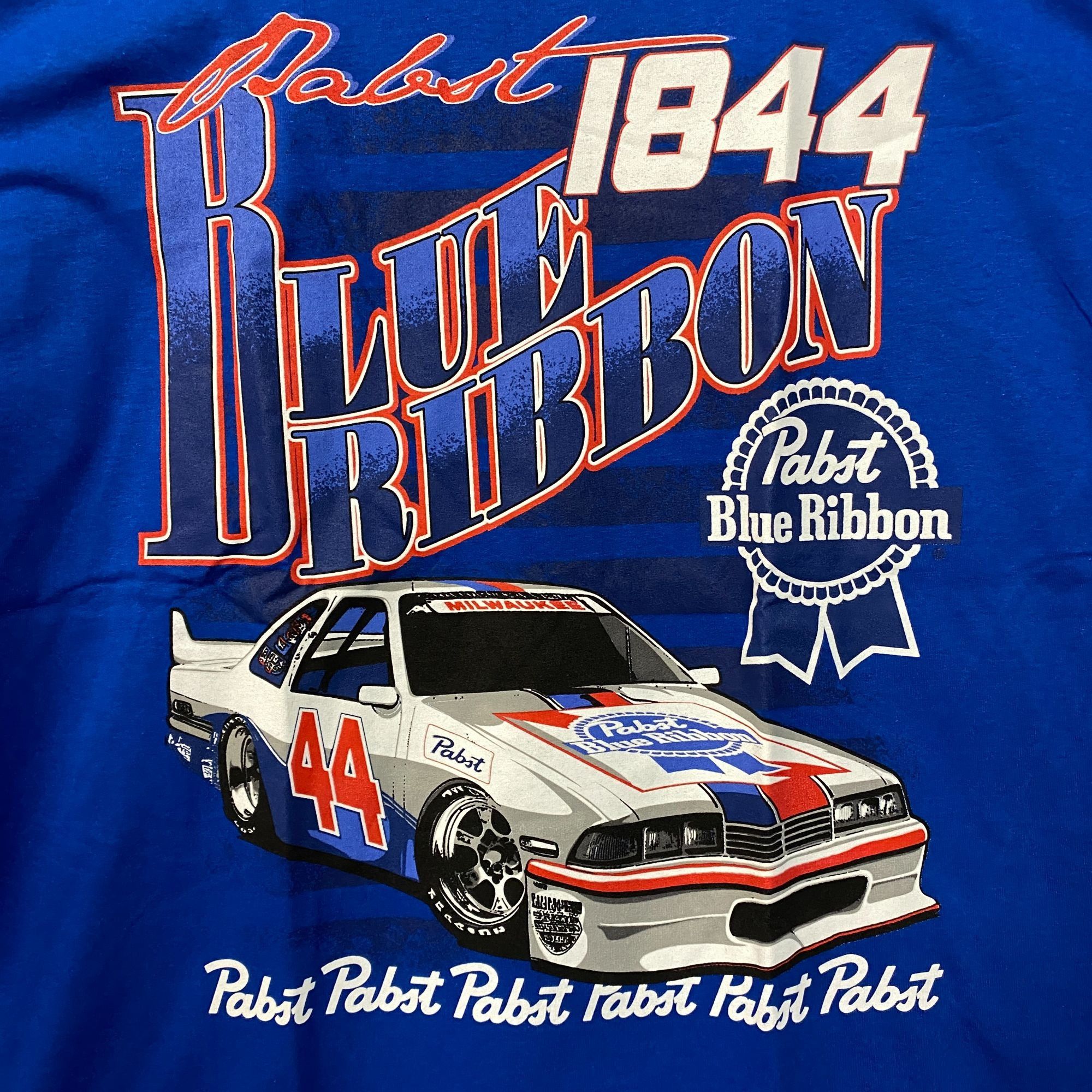 Pabst Blue Ribbon Pabst Blue Ribbon Racing 1844 Promo T-Shirt Large Size US L / EU 52-54 / 3 - 2 Thumbnail
