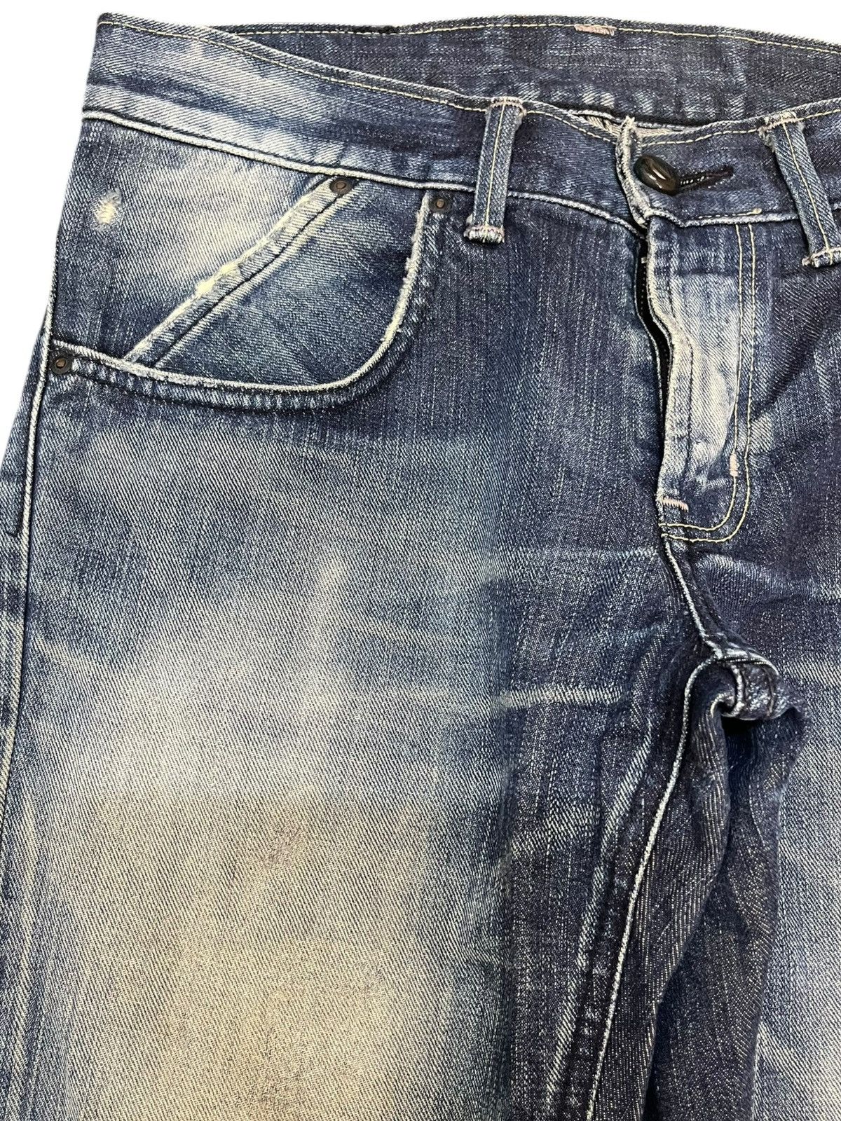 Lee Vintage Lee Riders Faded Honeycomb Distressed Denim Size US 30 / EU 46 - 3 Thumbnail