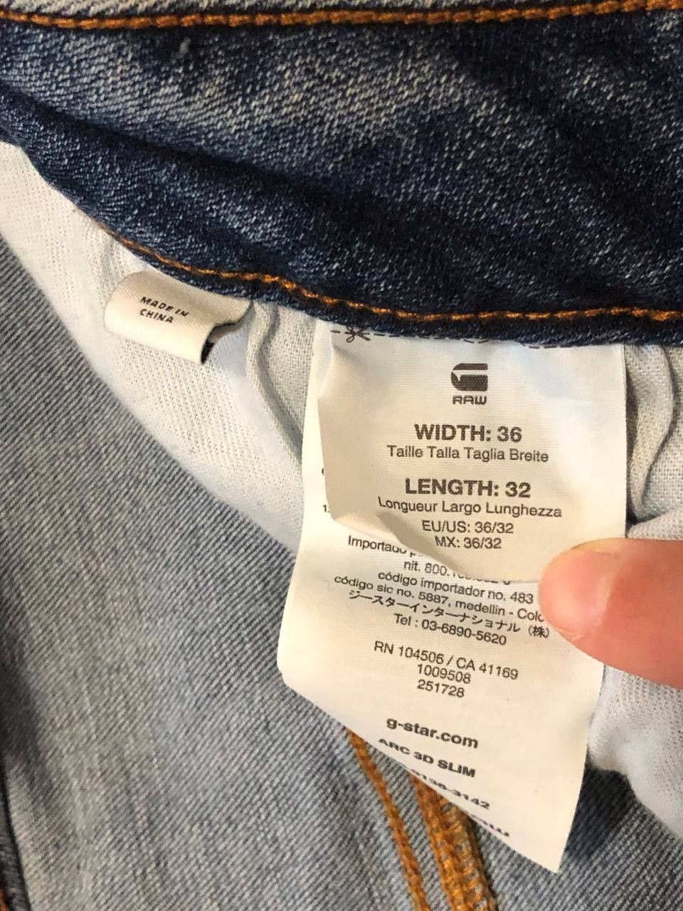 G-Star G Star Raw Arc 3D Slim Jeans Wash Designer Streetwear Denim Size US 36 / EU 52 - 3 Thumbnail