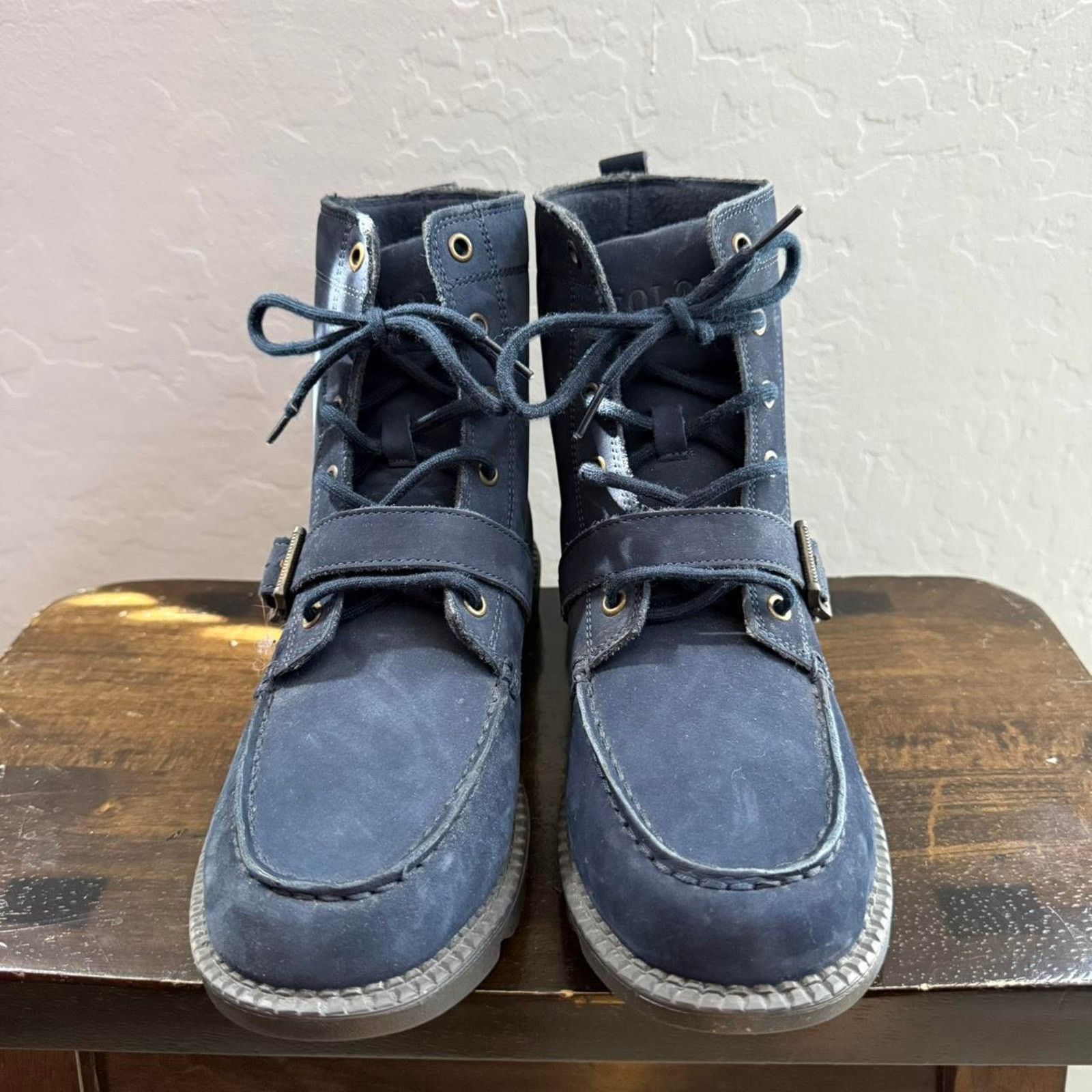 Polo Ralph Lauren Ralph Lauren Polo Bear Ranger Boots In Blue Size US 7 / EU 40 - 2 Thumbnail