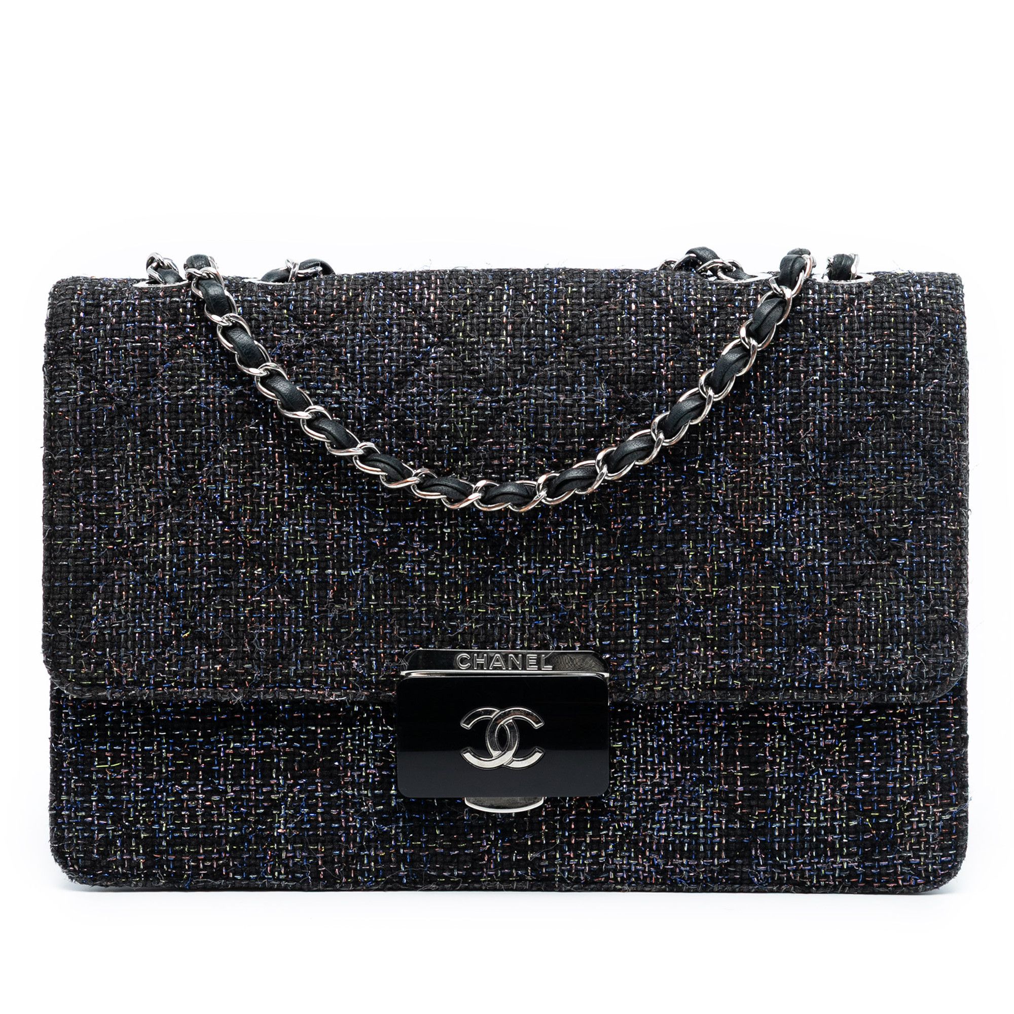 Chanel Chanel Large Quilted Tweed Beauty Lock Flap Size ONE SIZE - 1 Thumbnail