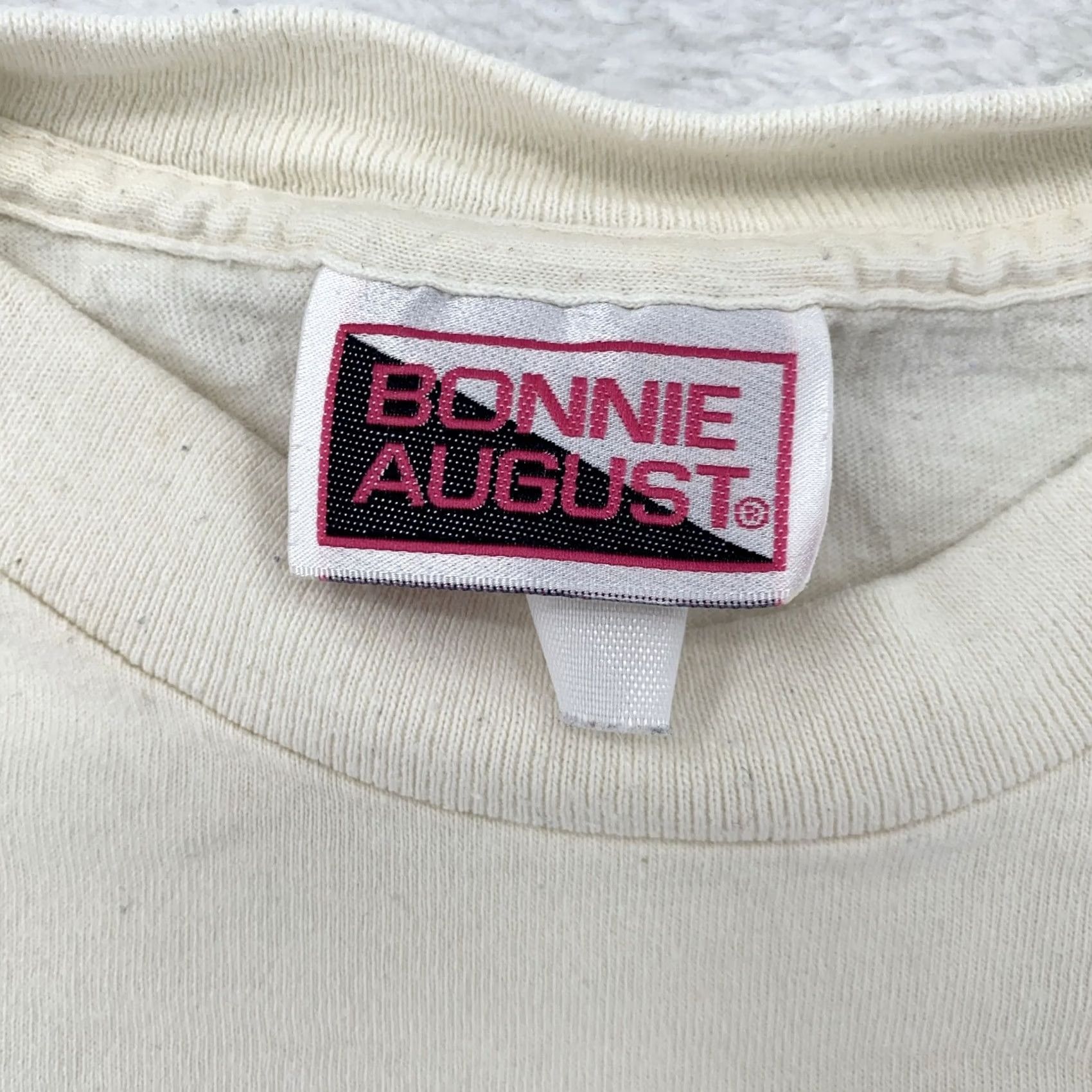 Vintage VINTAGE Bonnie August Floral Graphic Art Shirt Womens L/XL Ivory 90s Flower Tee Ladies L Size L / US 10 / IT 46 - 5 Thumbnail