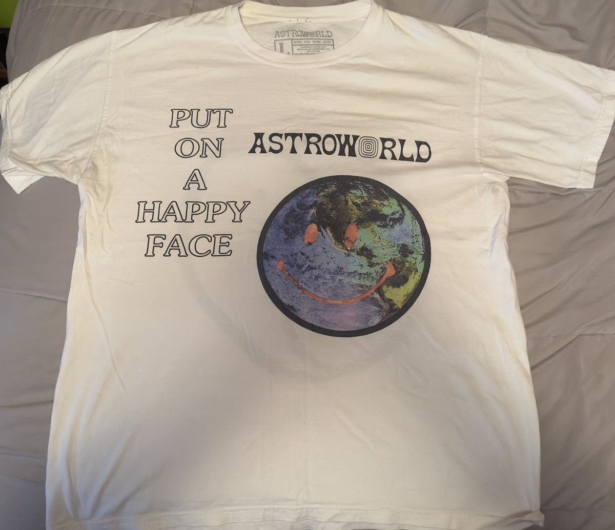 Travis Scott ASTROWORLD T Shirt Size US L / EU 52-54 / 3 - 1 Thumbnail
