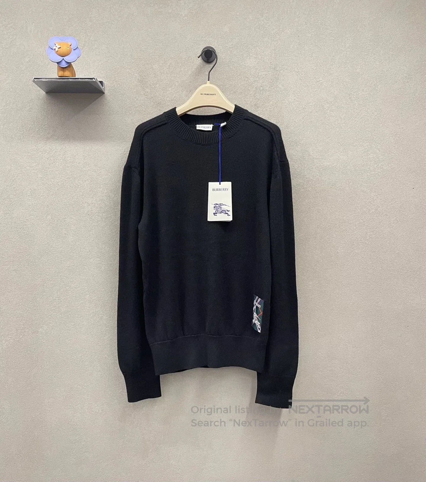 Burberry Burberry Logo Patch Black Sweater. Size US M / EU 48-50 / 2 - 1 Thumbnail