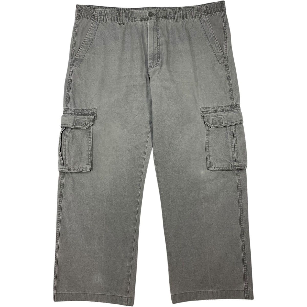 Vintage Vintage 90s Cargo Stonewashed Grey Work Low Rise Pants Size US 38 / EU 54 - 1 Thumbnail