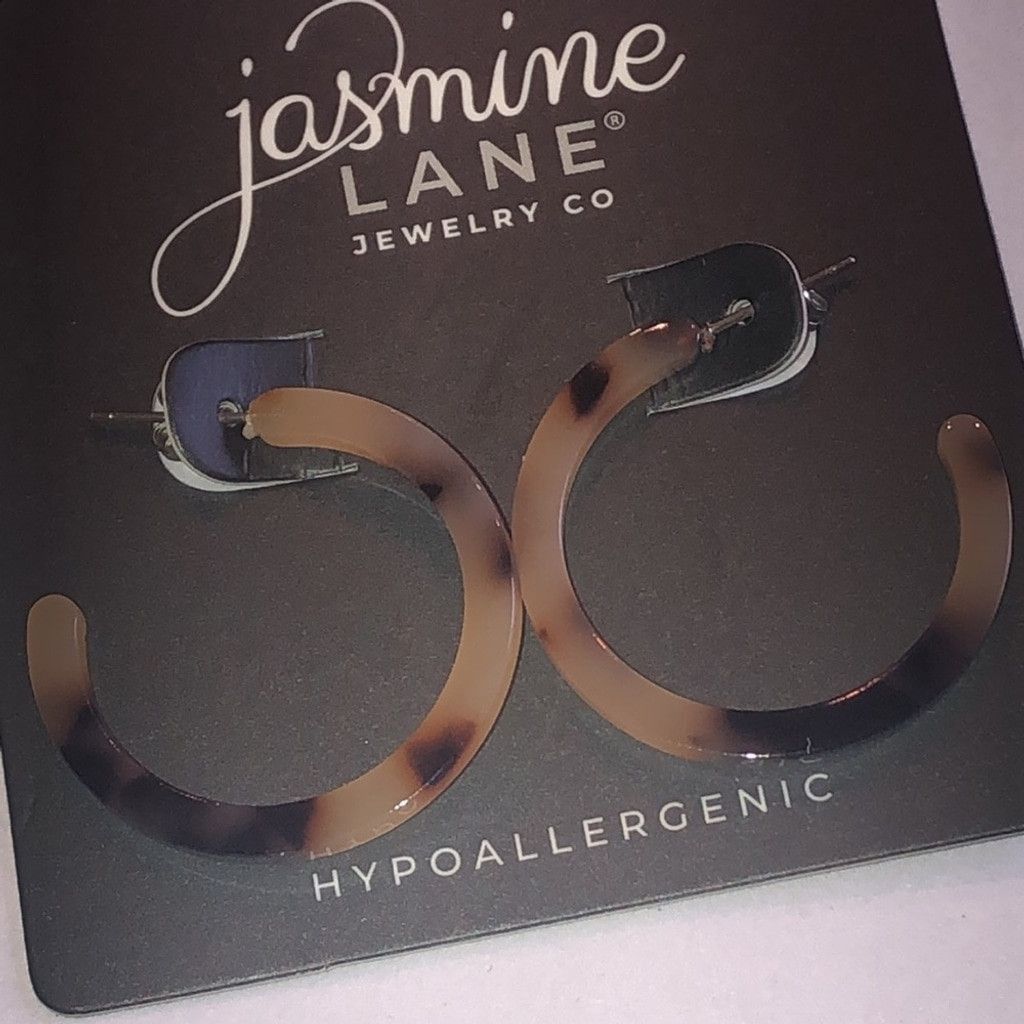 Other Jasmine Lane Tortoise Shell Boho Hoop Earrings Size ONE SIZE - 4 Thumbnail