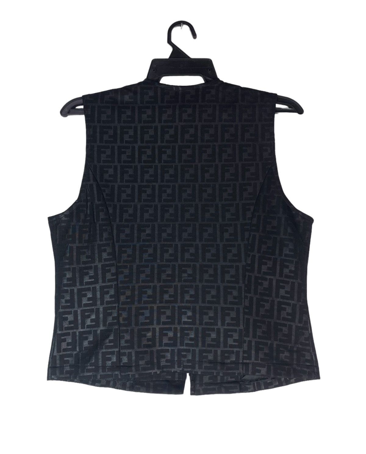 Fendi Vtg 90s FENDI Zucca full monogram logo vest jacket Size US M / EU 48-50 / 2 - 7 Thumbnail