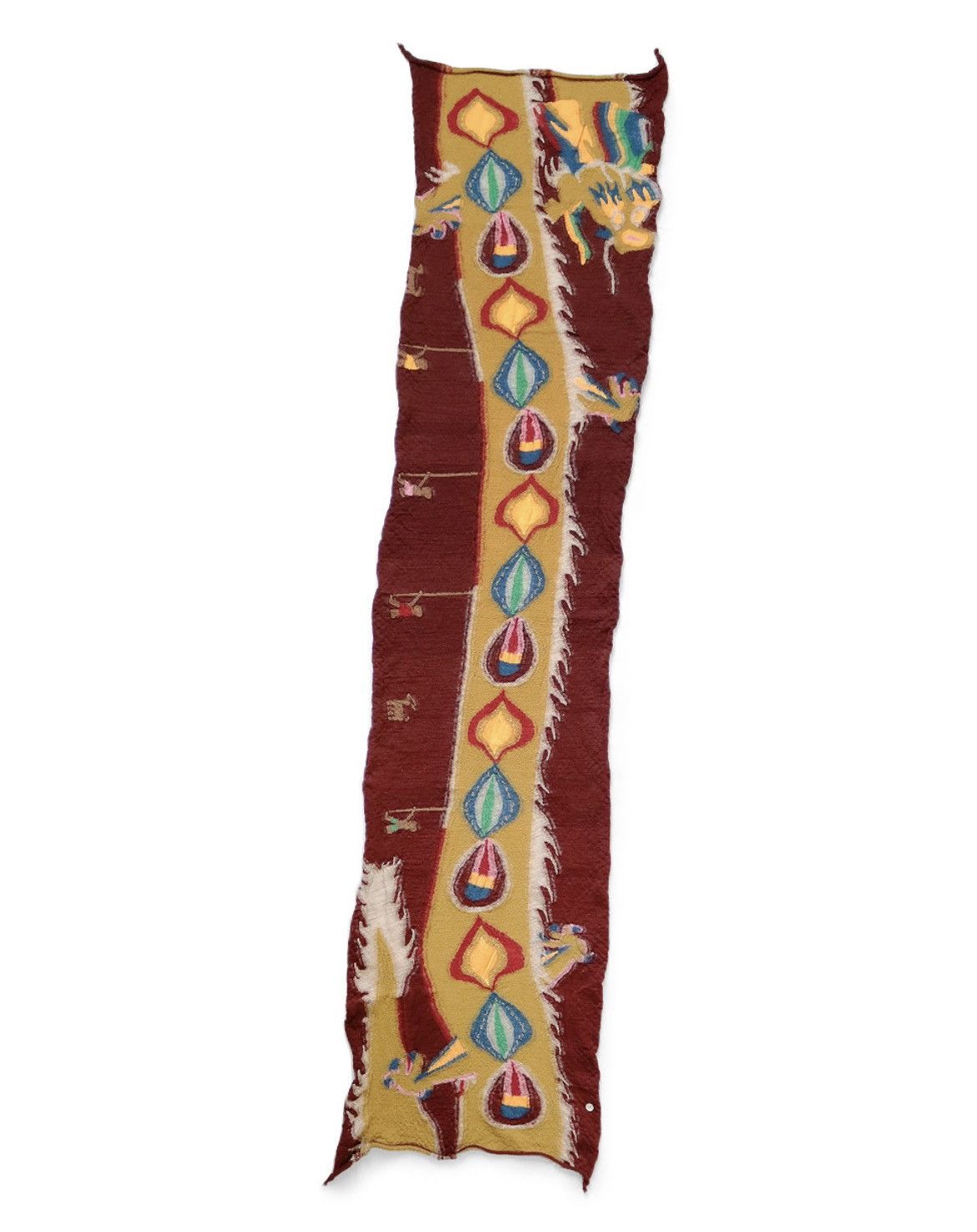 Kapital Kapital Fulled wool Dragon Dance HAPPY Scarf Muffler Size ONE SIZE - 1 Thumbnail