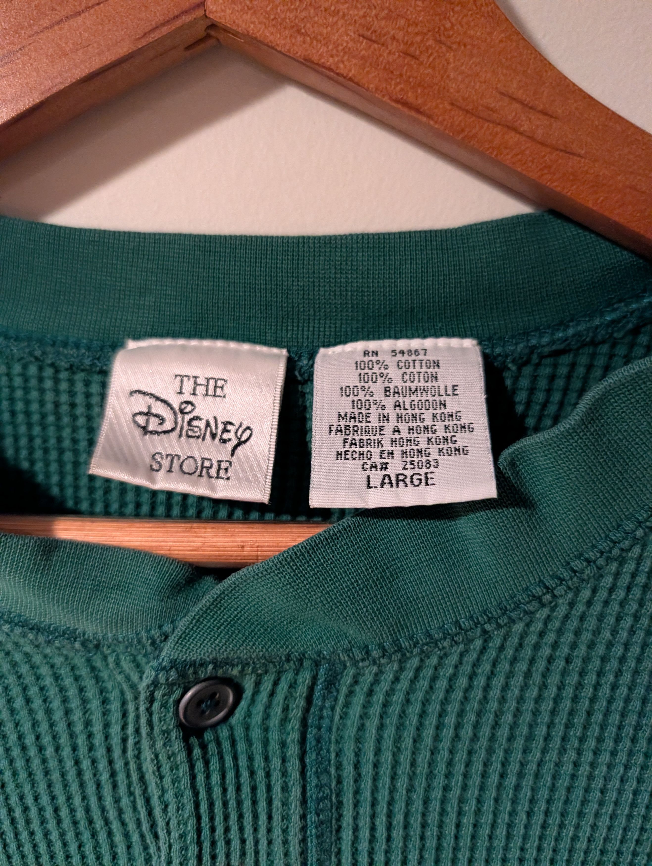 Disney Vintage Winnie the Pooh Tigger Thermal Henley Long-Sleeve Size US L / EU 52-54 / 3 - 3 Thumbnail