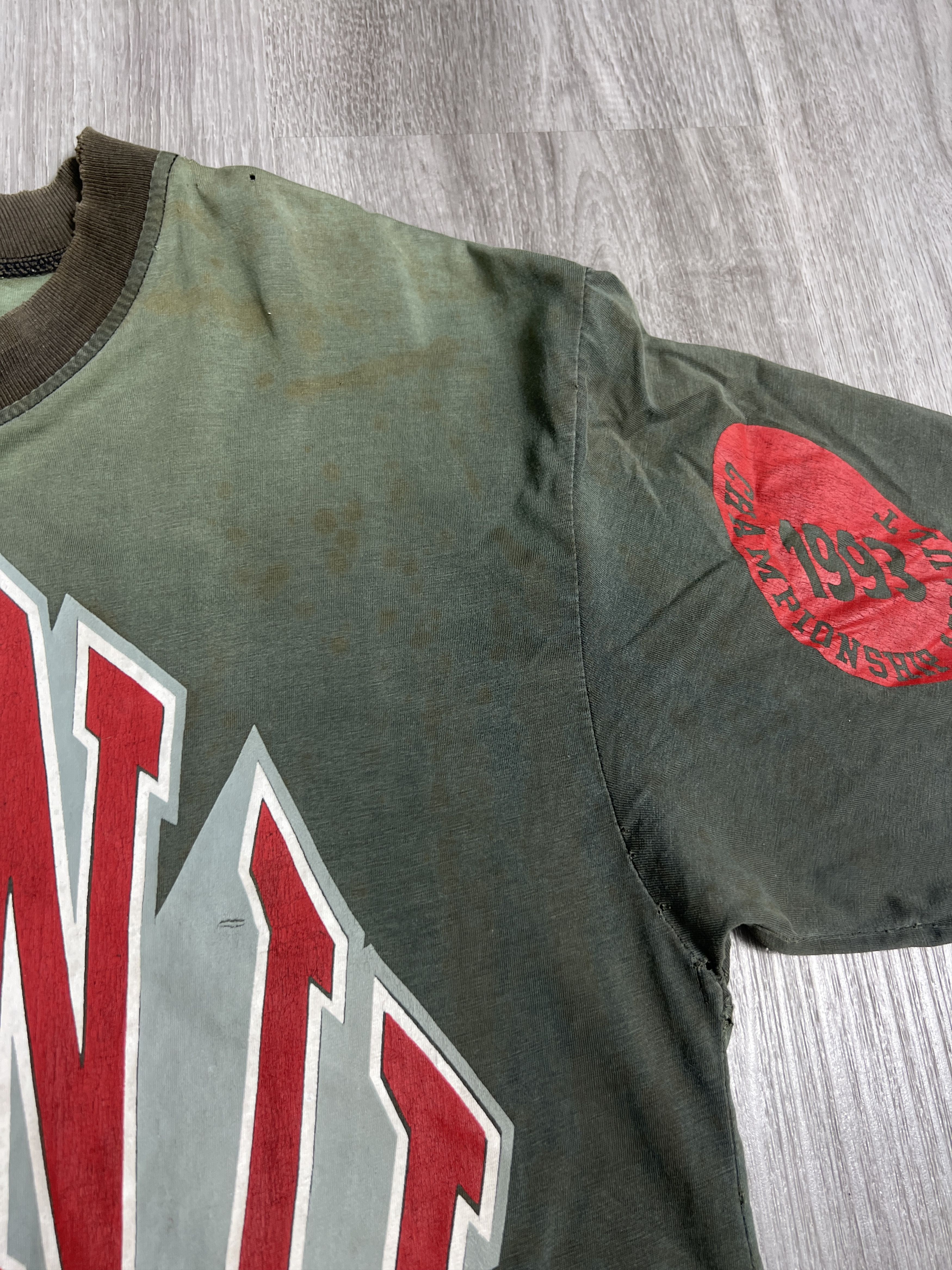 Vintage Vintage 90s Manchester United Fan Made Tee GTME625 Size US L / EU 52-54 / 3 - 6 Thumbnail