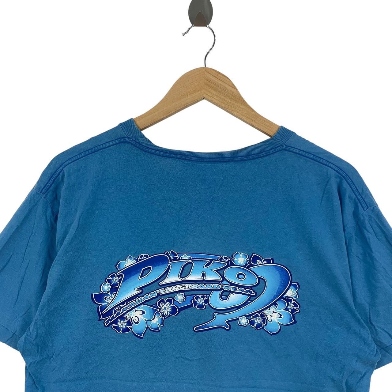 Vintage Vintage PIKO HAWAII SURF Longboard Floral Tee Shirt Size US M / EU 48-50 / 2 - 6 Thumbnail