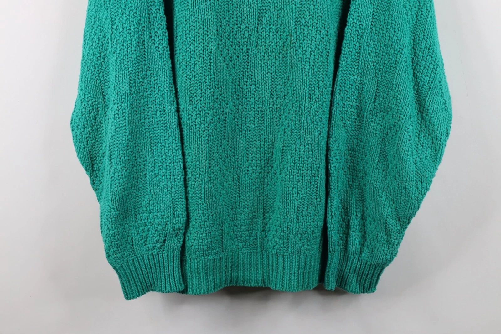 Vintage Vintage 90s Streetwear Cotton Knit Crewneck Sweater USA Size US L / EU 52-54 / 3 - 3 Thumbnail