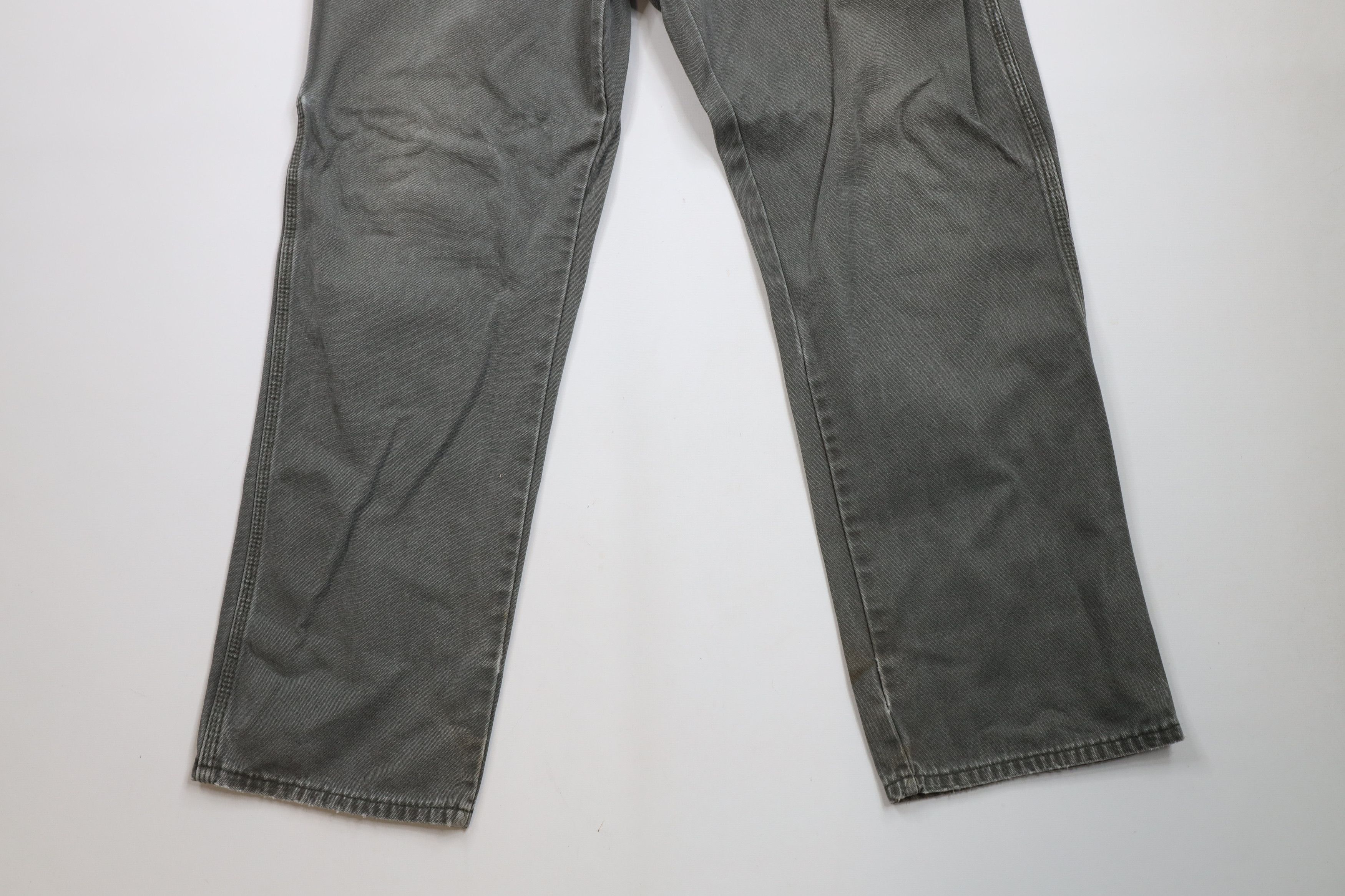 Dickies × Vintage Vintage Dickies Relaxed Wide Leg Dungaree Pants Green Canvas Size US 38 / EU 54 - 4 Thumbnail