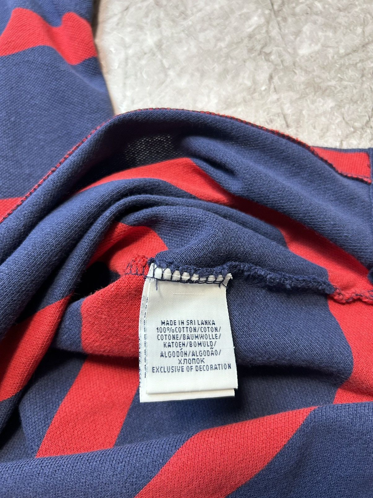 Polo Ralph Lauren × Vintage Vintage Polo Ralph Lauren Rugby Striped Sweatshirt Baggy Size US M / EU 48-50 / 2 - 5 Thumbnail