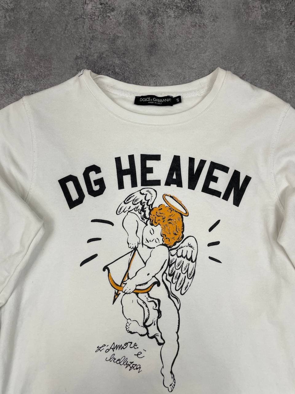 Dolce & Gabbana Dolce Gabbana Men Vintage Cotton Sweatshirt White Crewneck Size US M / EU 48-50 / 2 - 2 Thumbnail