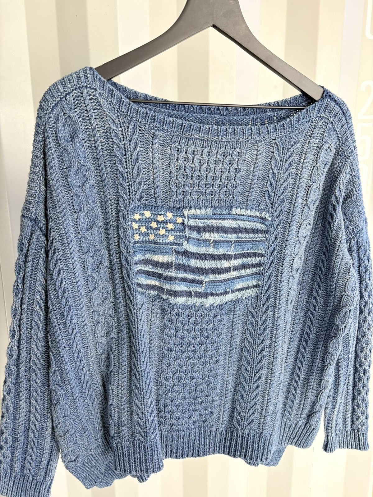 Vintage Vintage American Flag Knit Sweater 90s Size US S / EU 44-46 / 1 - 2 Thumbnail