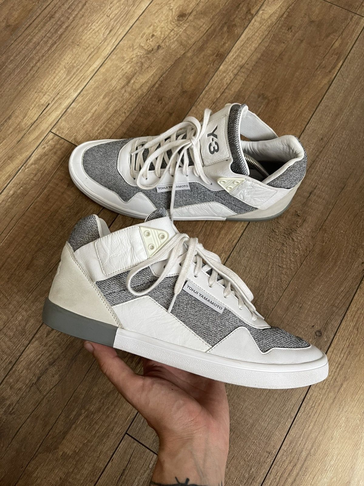Y-3 Y-3 Yohji Yamamoto Adidas High Top Sneakers Shoes Size US 10.5 / EU 43-44 - 5 Thumbnail
