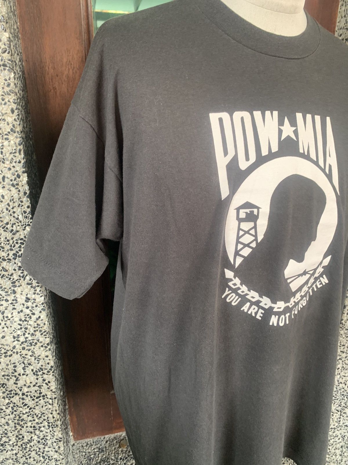 Vintage Vintage 90s Pow Mia You Are Not Forgotten T shirt Size US XL / EU 56 / 4 - 4 Thumbnail
