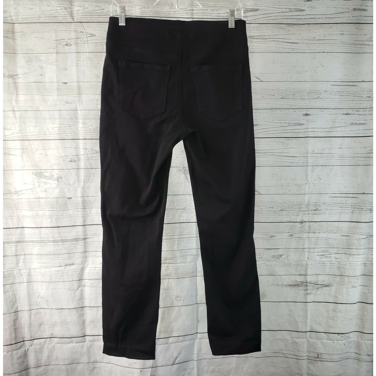 NYDJ NYDJ Alina Womens Cropped Pull On Pants Size 2 Black Mid Rise Casual Trousers Womens Size 26" / US 2 / IT 38 - 3 Thumbnail