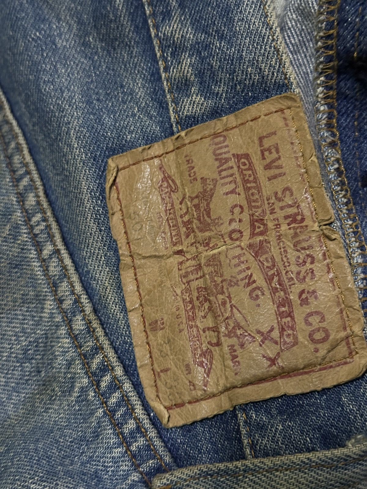 Levi's Vintage 501 Levis Redline Selvedge 32x40.5 Size US 32 / EU 48 - 9 Thumbnail