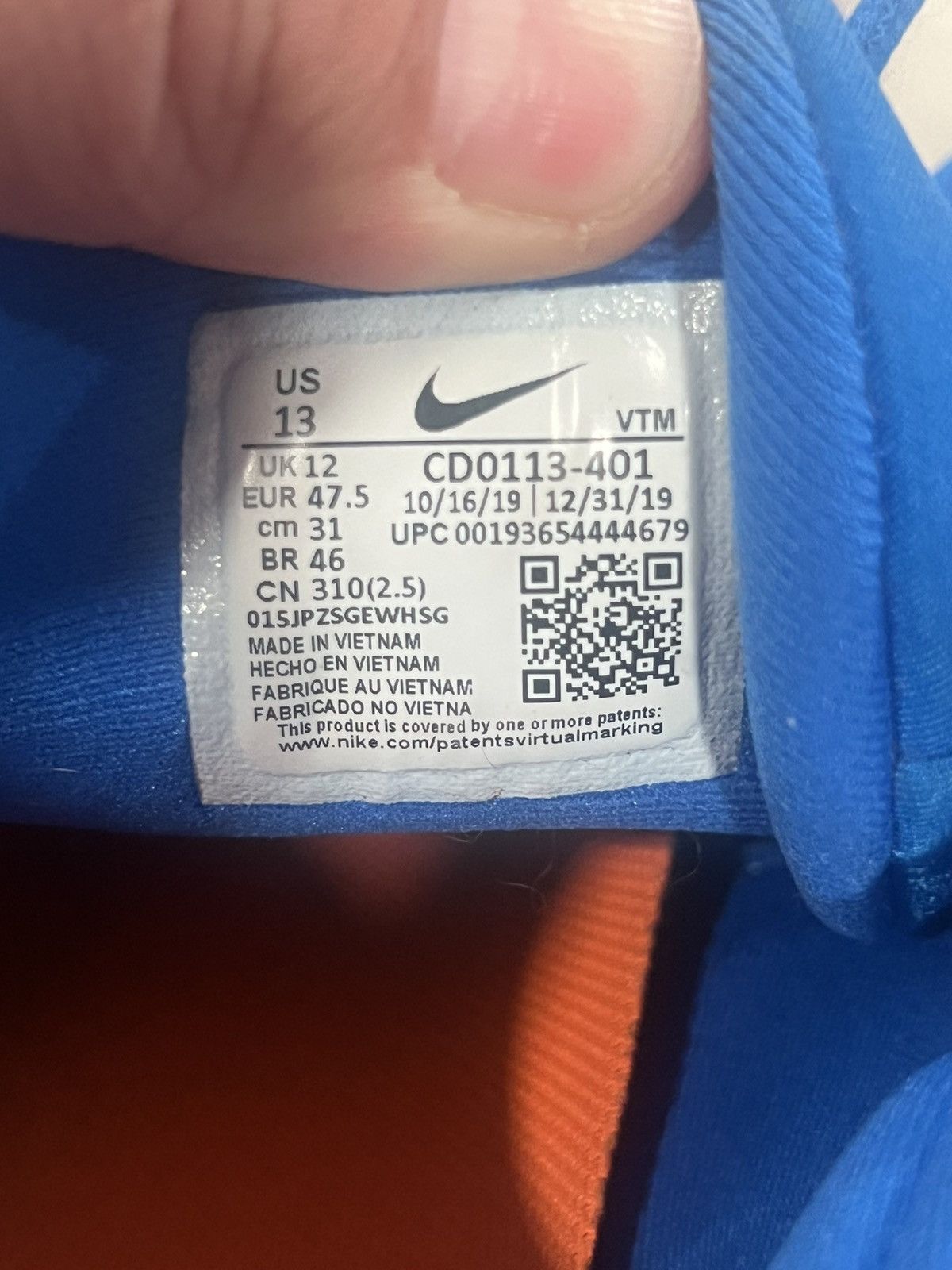 Nike Nike Air Max 270 React “Soar Total Orange Bolt” Size US 13 / EU 46 - 5 Thumbnail