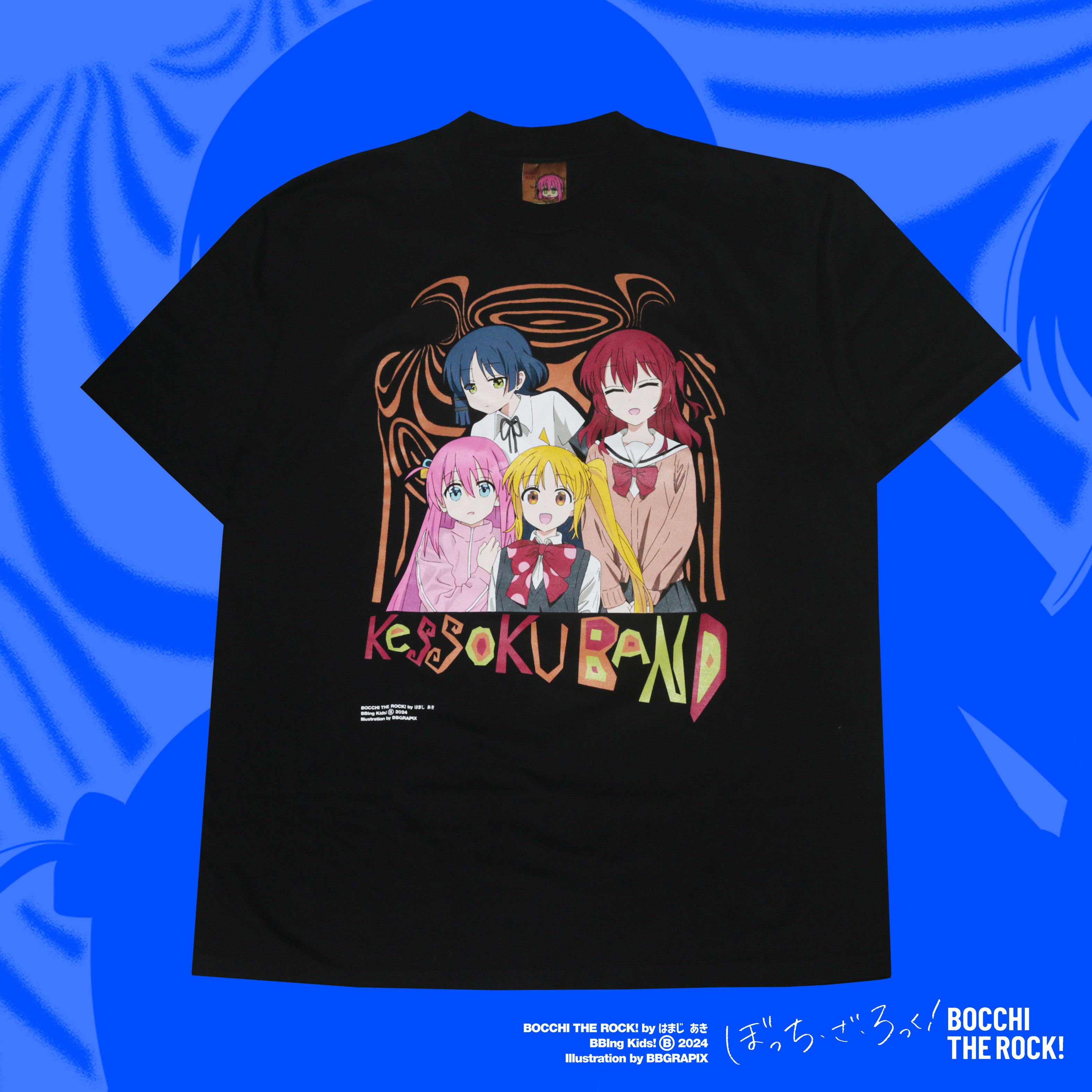 Anime × Japanese Brand BOCCHI THE ROCK - KESSOKU BAND TEE Size US XL / EU 56 / 4 - 1 Thumbnail