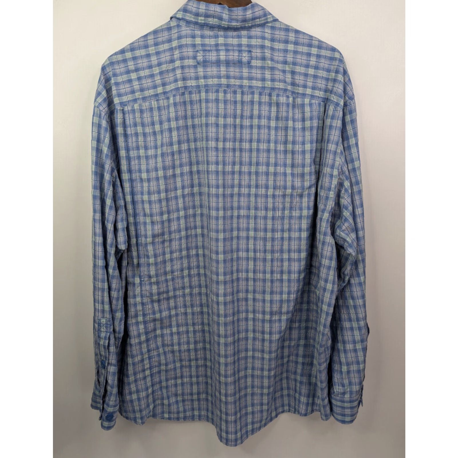 Duluth Trading Company Duluth Trading Mens XL Button-Up Blue Plaid Shirt Long Sleeve Outdoor Vented Mulit-Season? Size US XL / EU 56 / 4 - 4 Thumbnail