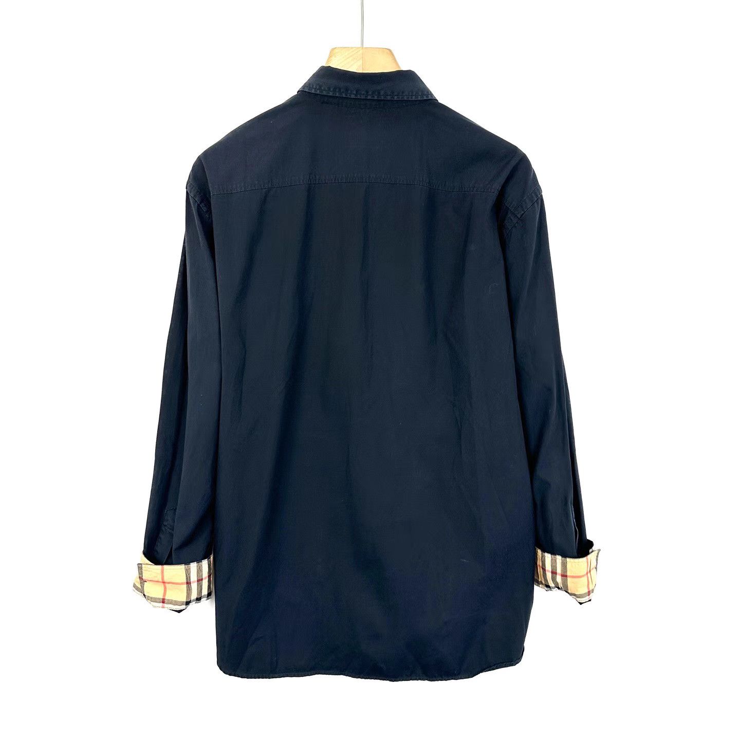 Burberry Burberry Black TB Embroidered Logo Long Sleeve Shirt K12 Size US XL / EU 56 / 4 - 4 Thumbnail