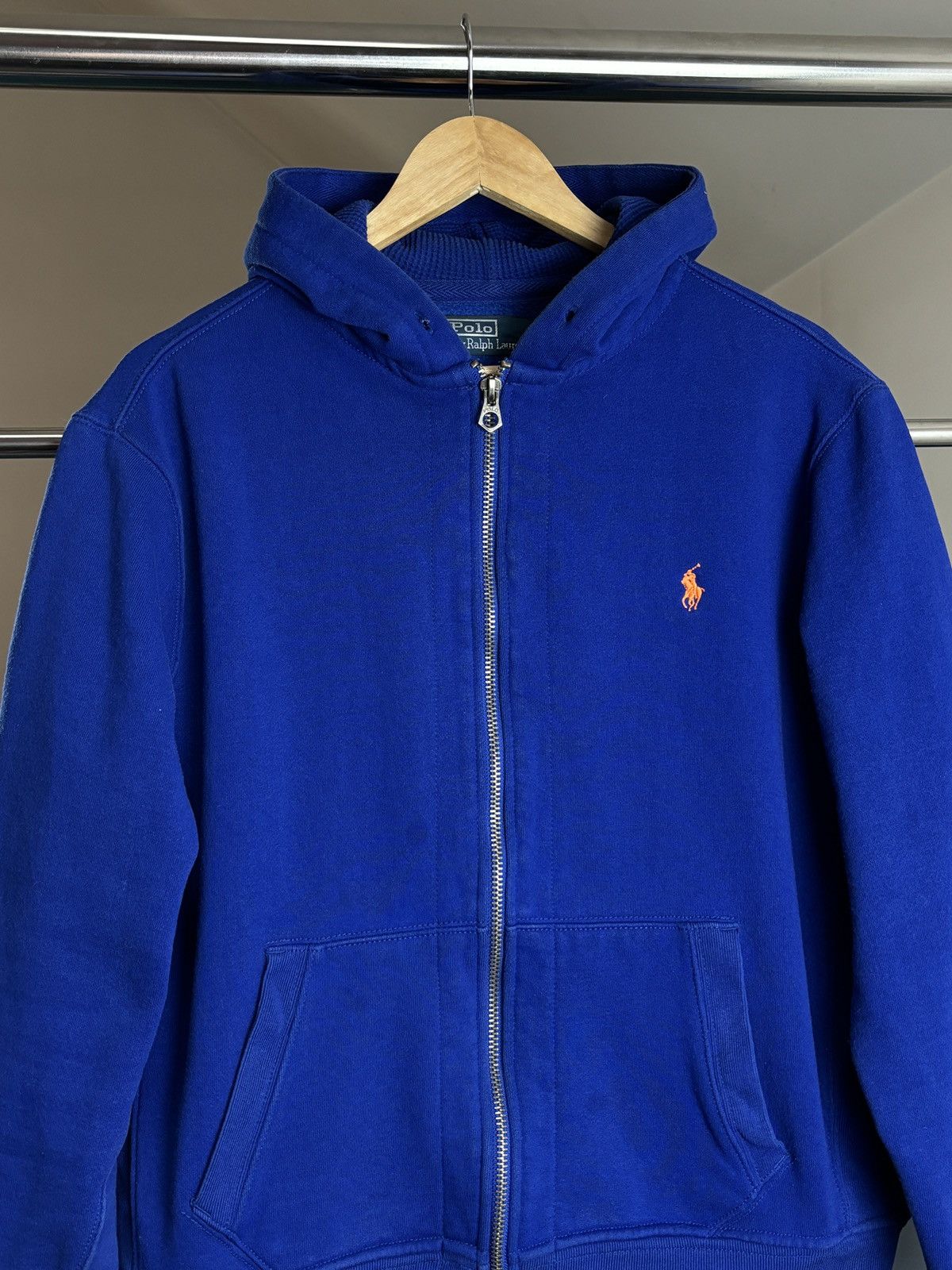 Vintage Polo Ralph Lauren Vintage Zip Hoodie Size US L / EU 52-54 / 3 - 2 Thumbnail