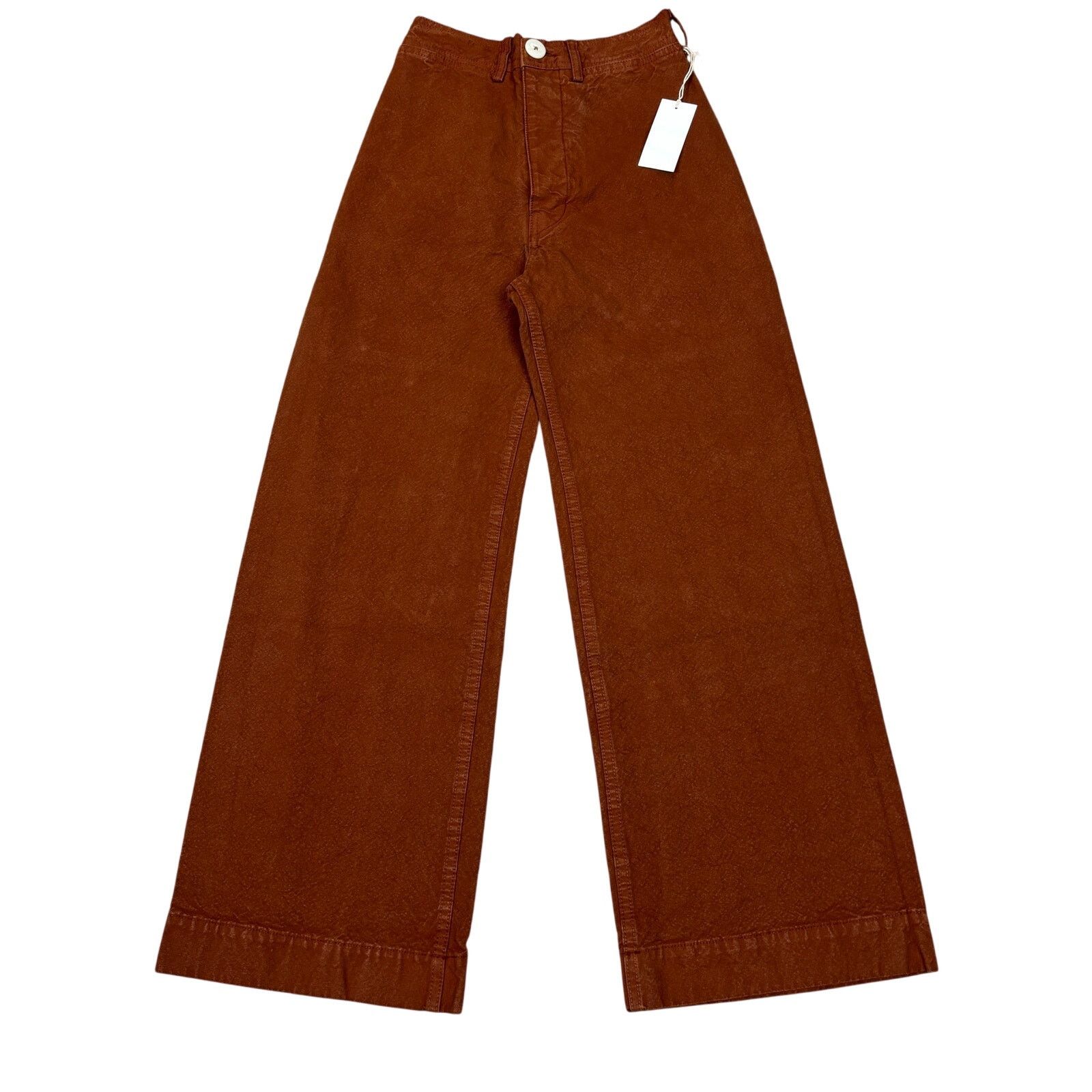 Jesse Kamm NWT Jesse Kamm Sailor Cotton Canvas Pants Women's 0 Boho Size 25" / US 0 / IT 36 - 1 Thumbnail