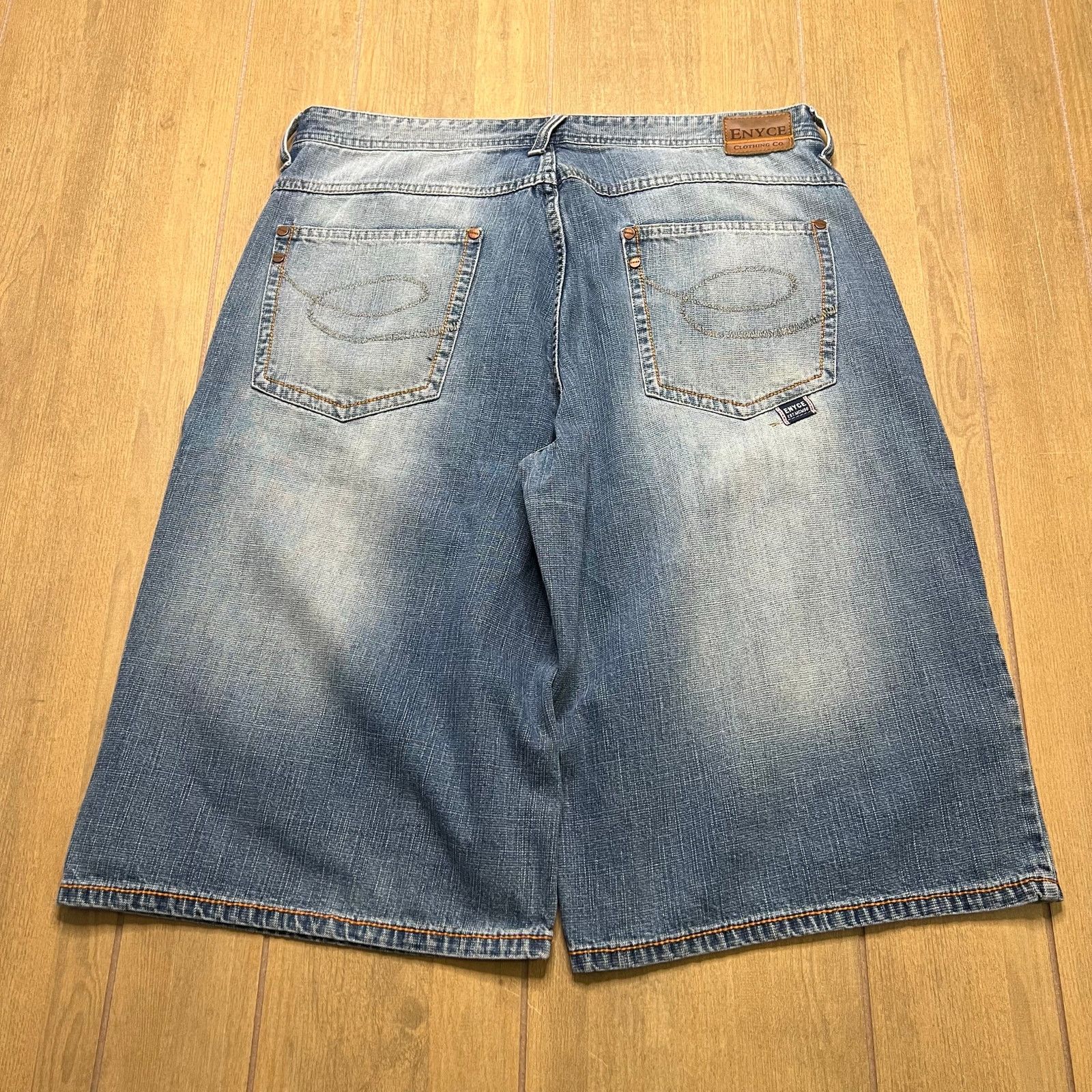 Enyce Vintage ENYCE Shorts Mens 36 Blue Denim Baggy Jorts Y2K Size US 36 / EU 52 - 4 Thumbnail