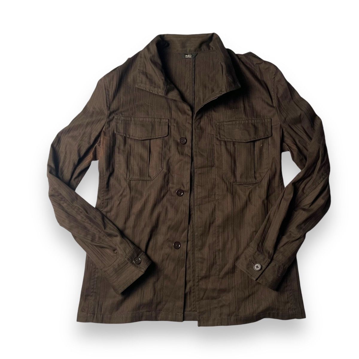 Yohji Yamamoto INED HOMME YOHJI YAMAMOTO STRIPES BUTTON UP FIELD JACKET Size US M / EU 48-50 / 2 - 1 Thumbnail
