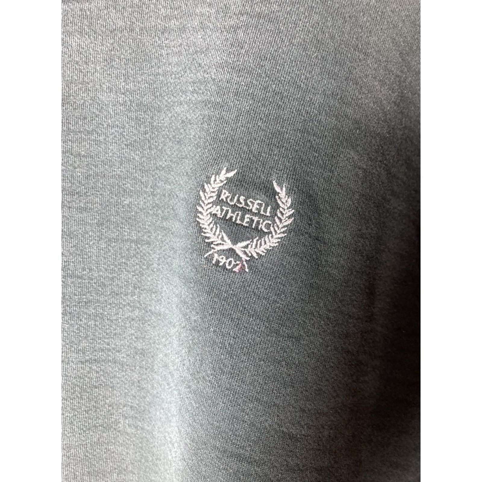 Vintage VINTAGE Russell Pro Cotton Reverse Weave Black Fade Sweatshirt L Mens 90s Pullover Size US L / EU 52-54 / 3 - 2 Thumbnail