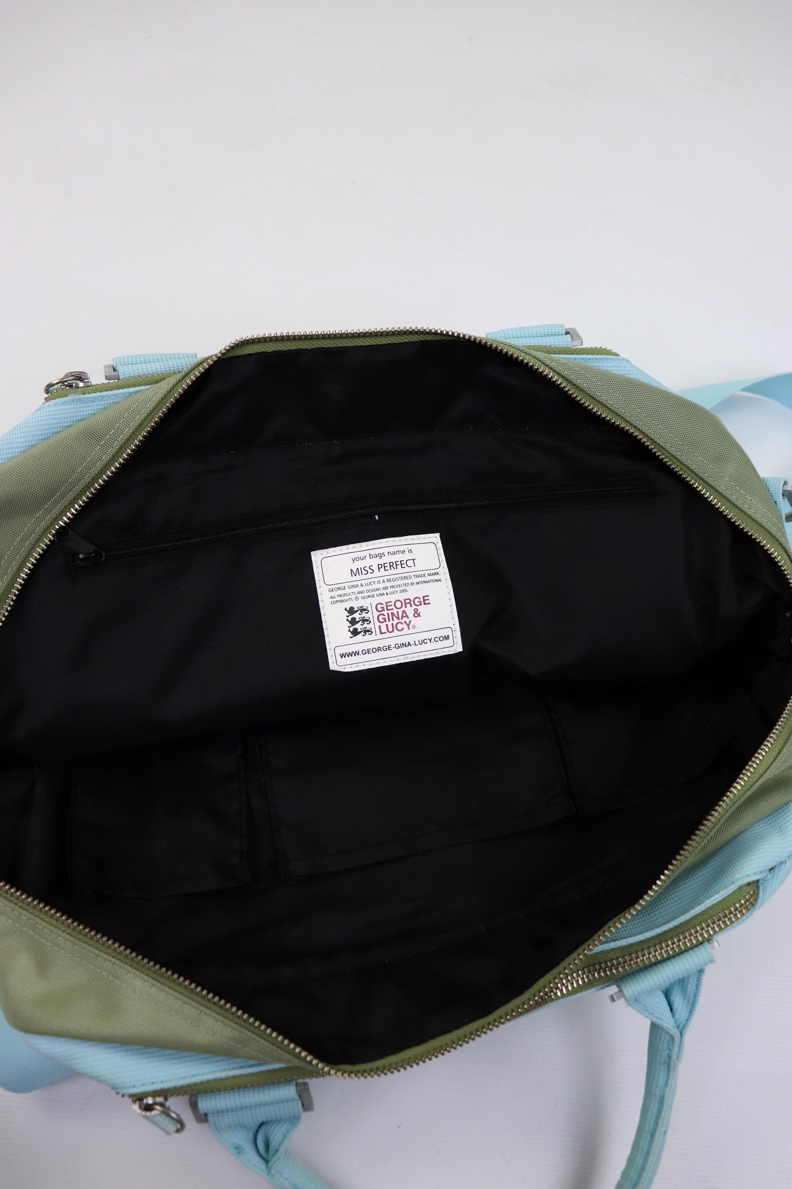 Japanese Brand GGL George Gina & Lucy Khaki Olive Nylon Cargo Shoulder Bag Size ONE SIZE - 14 Thumbnail
