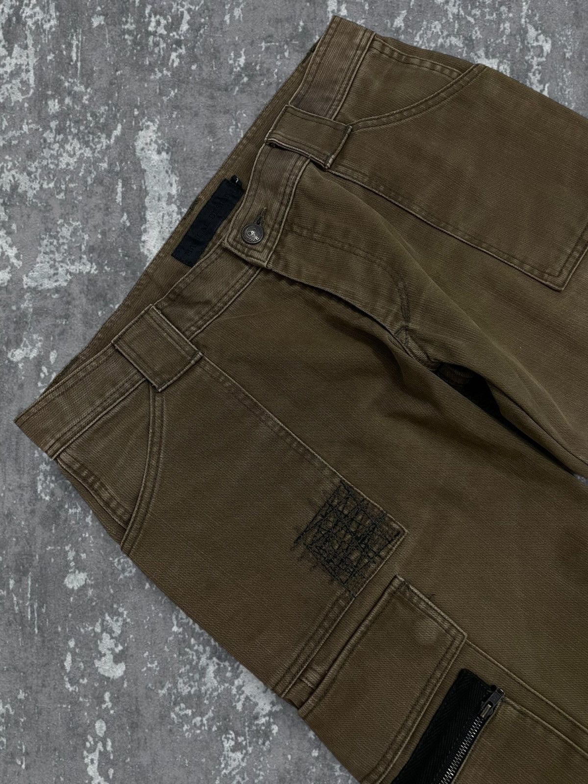 Hysteric Glamour Vintage Japan Designer Magical Design Distressed Cargo Denim Size US 31 - 8 Thumbnail