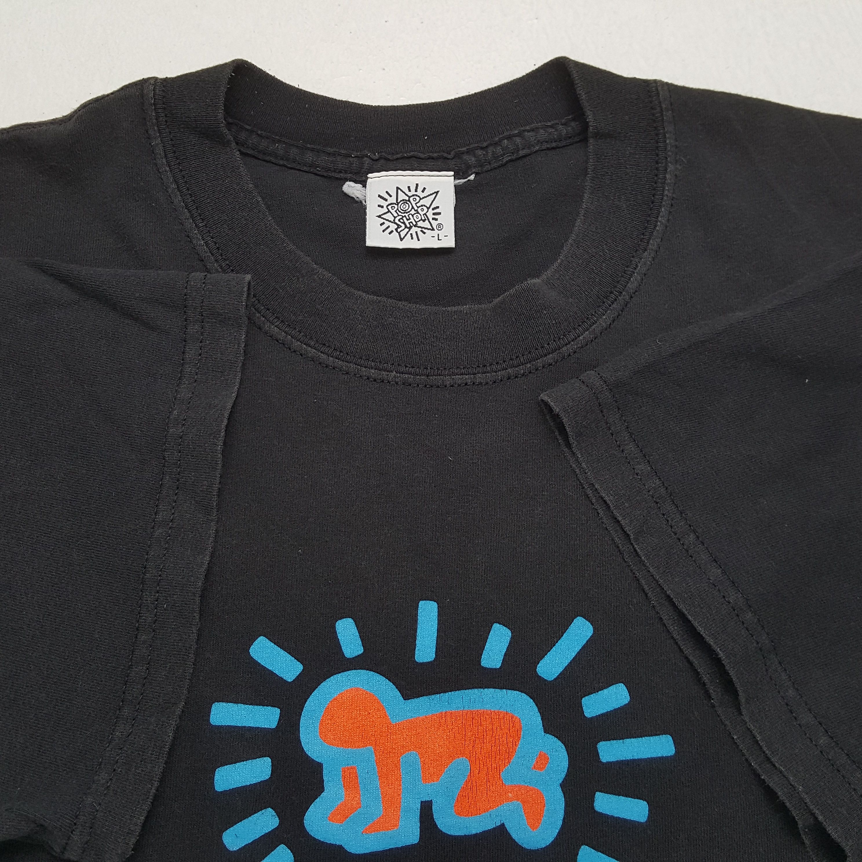 Keith Haring × Vintage Vintage KEITH HARING American Art Artist Promo T-Shirts Size US L / EU 52-54 / 3 - 7 Thumbnail