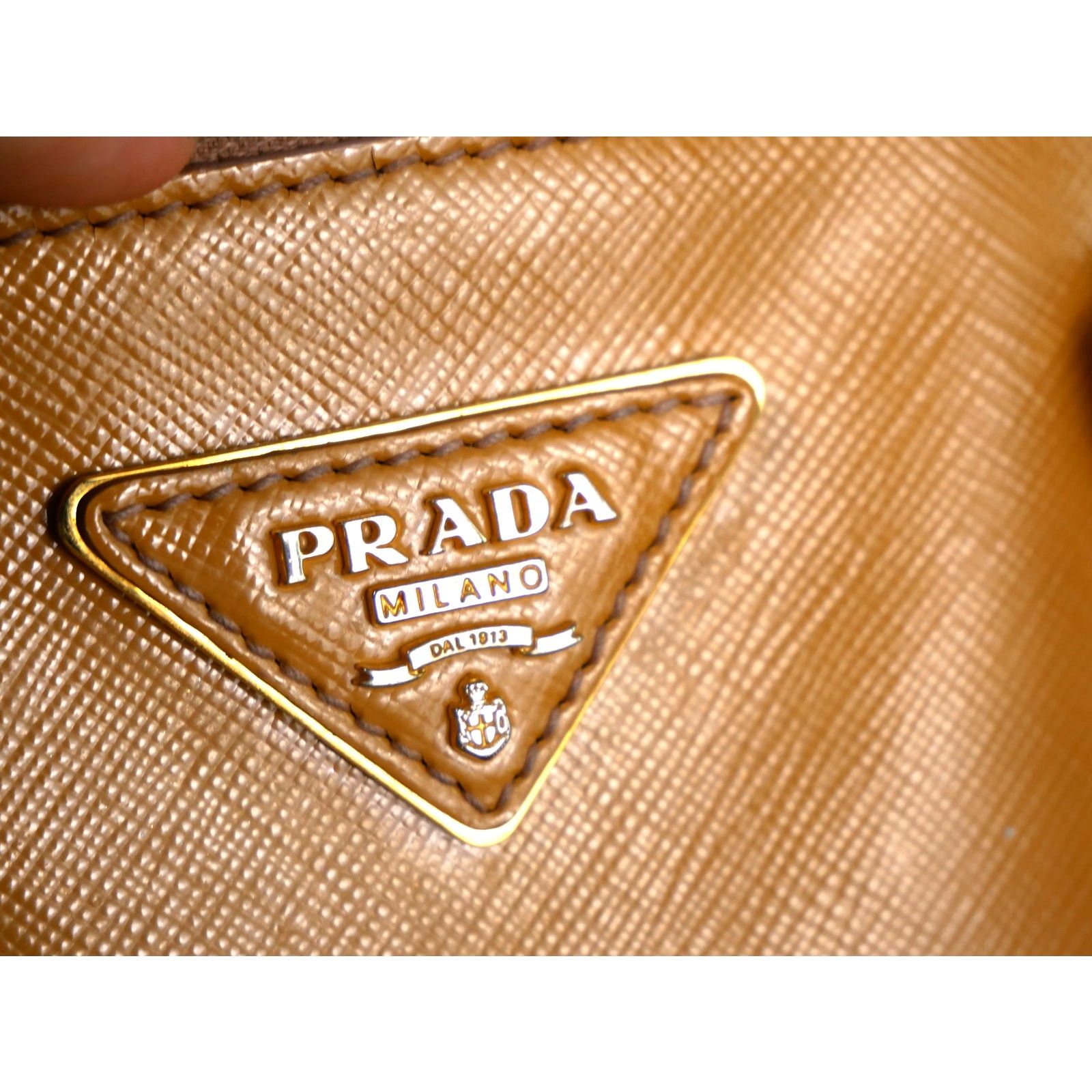 Prada Prada Caramel Saffiano Lux Leather Small Galleria Tote Size ONE SIZE - 7 Thumbnail