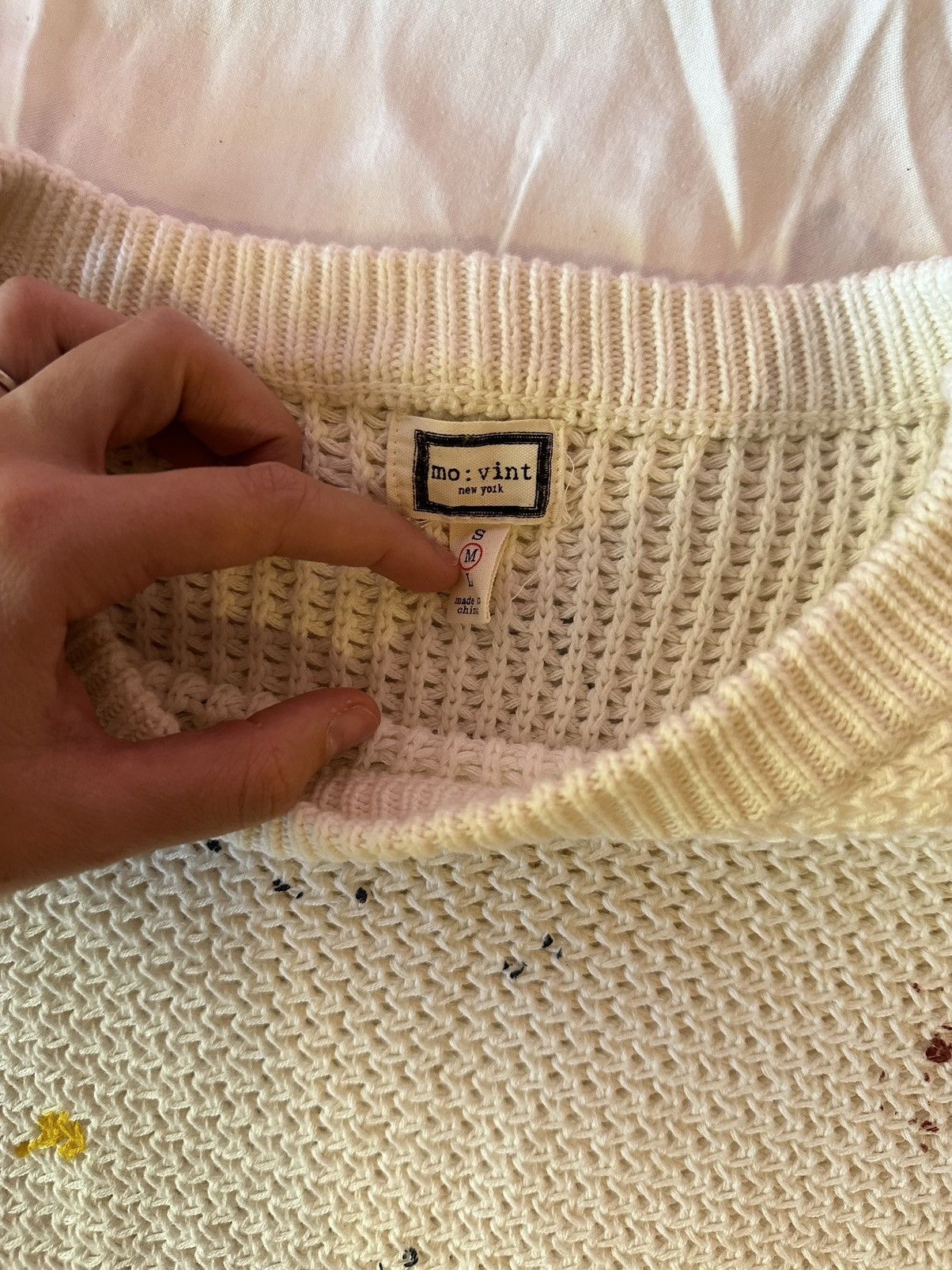 Anthropologie Mod:vint Anthropologie paint splatter sweater Size M / US 6-8 / IT 42-44 - 3 Thumbnail