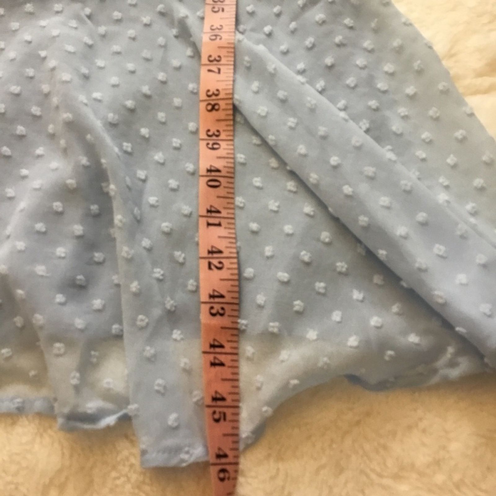Other Lulus Sky Blue Polka Dots Midi Dress Size M / US 6-8 / IT 42-44 - 9 Thumbnail