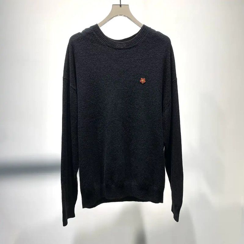 Kenzo KENZO Men's Black Wool Crewneck Sweater 0089 Size US XL / EU 56 / 4 - 1 Thumbnail