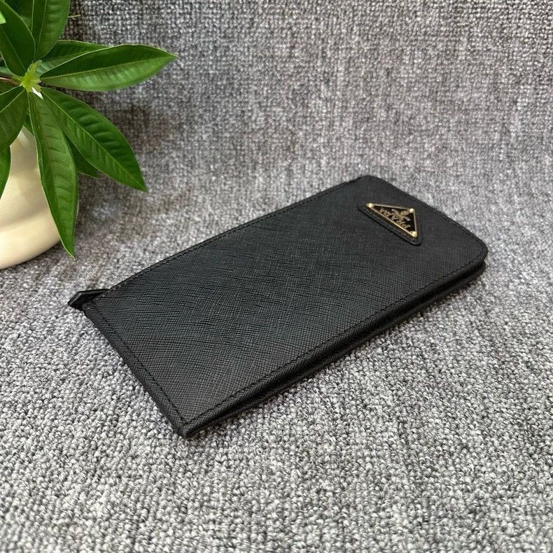 Prada PRADA Leather Long Wallet with Metal Logo-2506 Size ONE SIZE - 3 Thumbnail