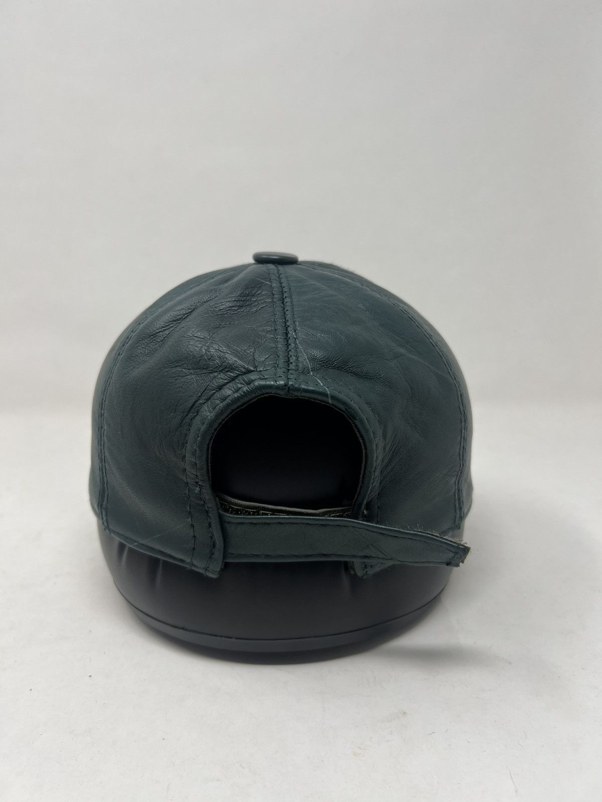 Japanese Brand Genuide Leather Suade Strapback Hat Size ONE SIZE - 4 Thumbnail