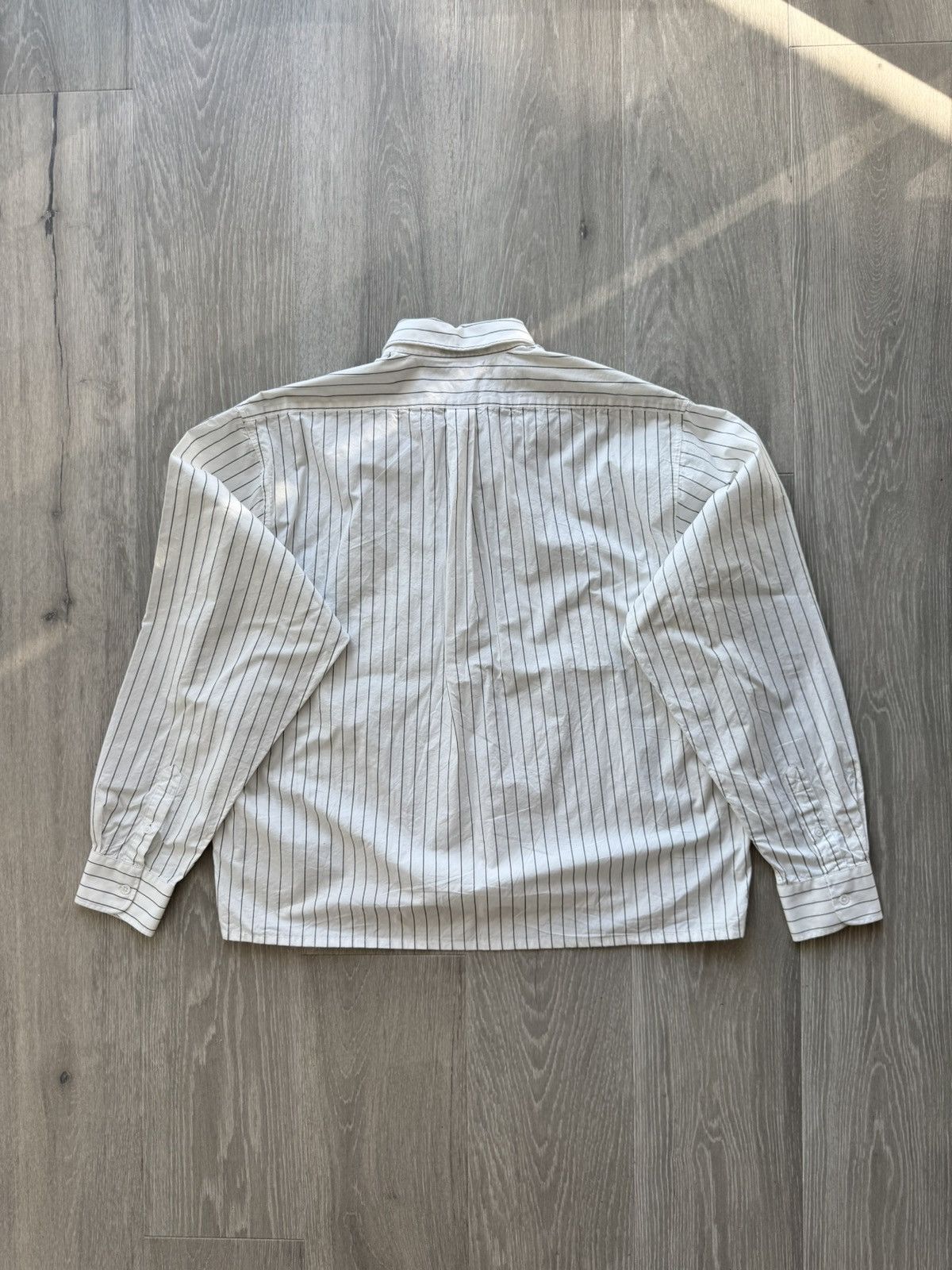 Frankie Shop The Frankie Shop White/Black Pinstripe Gus Shirt Size US L / EU 52-54 / 3 - 2 Thumbnail