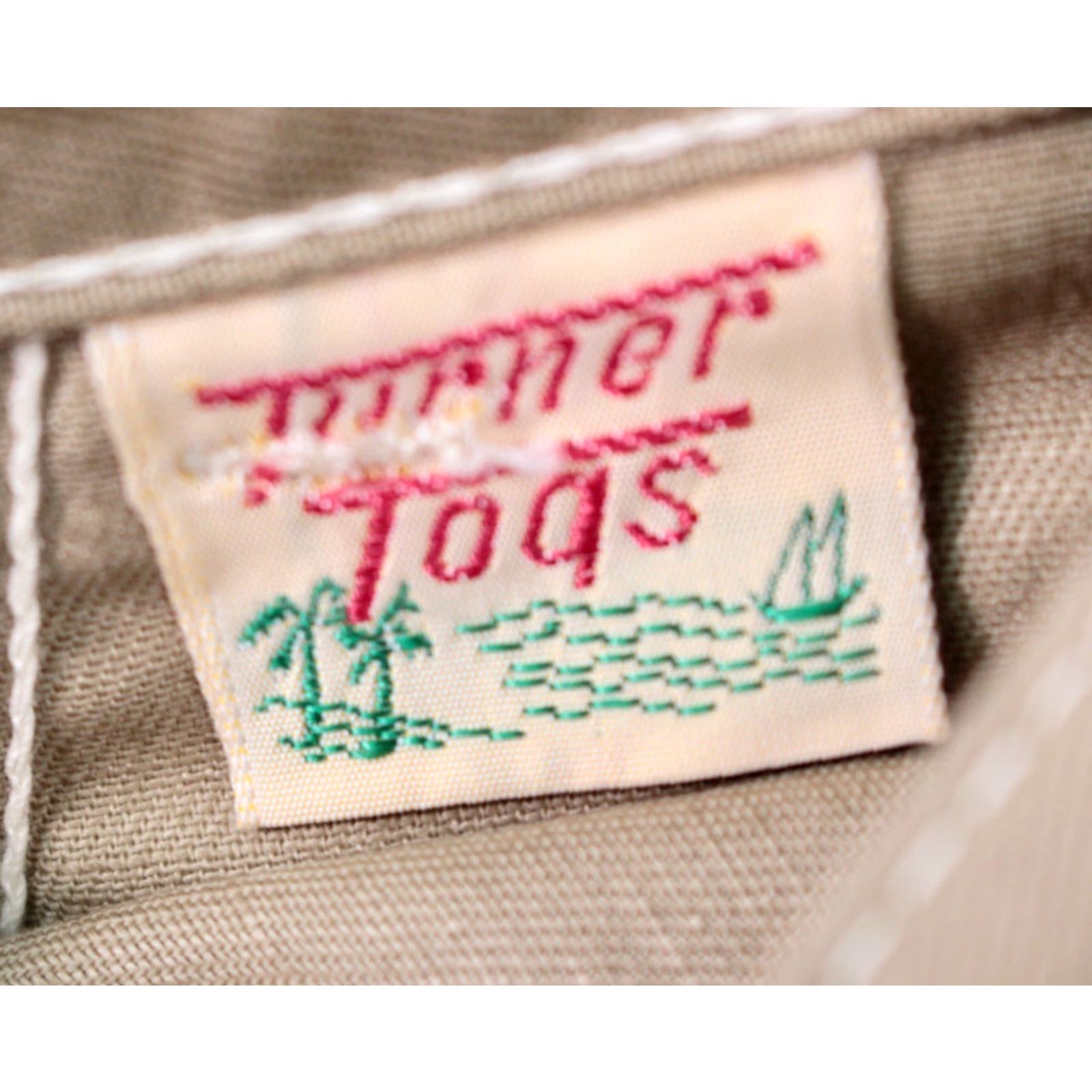 Vintage VTG 1950s NOS Capris / Pants Women's Beige 23" 12 50s Dungarattes Capris / Pants Mens? Womens Size 40" / US 18 - 5 Thumbnail