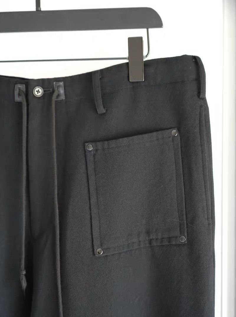 Yohji Yamamoto Yohji Yamamoto 05AW Rivet Leather Patch Drawstring Pants Size US 32 / EU 48 - 5 Thumbnail